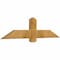 Ekena Millwork Eugene Rough Sawn Timber Gable Bracket, Western Red Cedar, 60"W x 15"H x 2"D x 6"F, 6/12 Pitch GBW060X15X0206EUG00RWR - alternate 5
